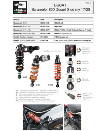thumbnail of Ducati Scrambler 800 Desert Sled 17-20 web