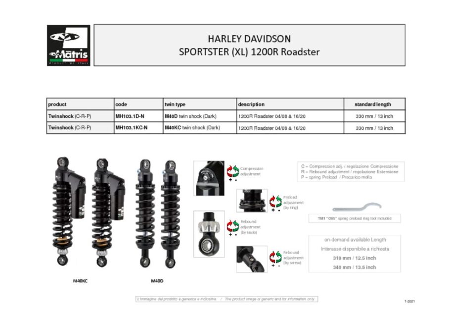 thumbnail of Harley Davidson Sportster (XL) 1200R Roadster 04-08 & 16-20 web