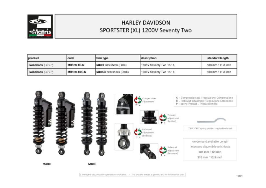 thumbnail of Harley Davidson Sportster (XL) 1200V Seventy Two 11-16 web