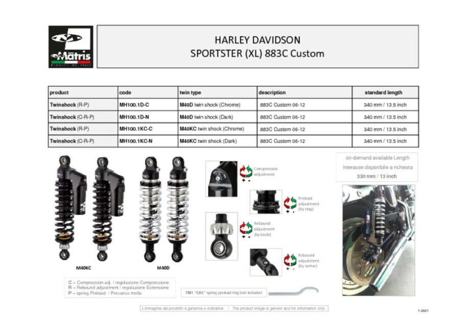 thumbnail of Harley Davidson Sportster (XL) 883C Custom 06-12 web