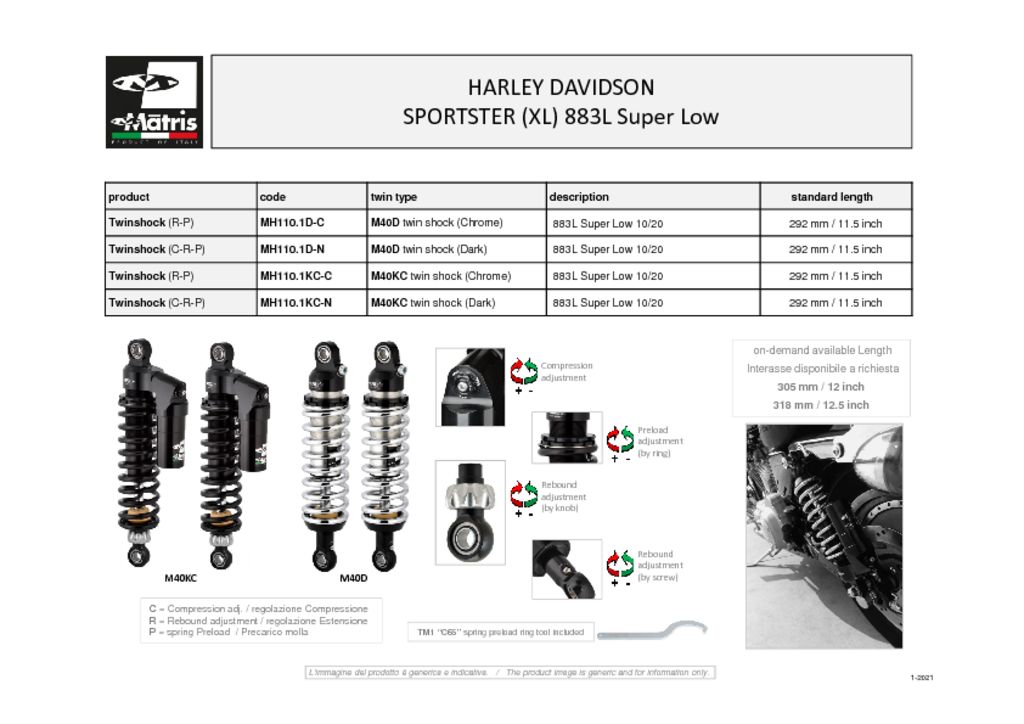 thumbnail of Harley Davidson Sportster (XL) 883L Super Low 10-20 web